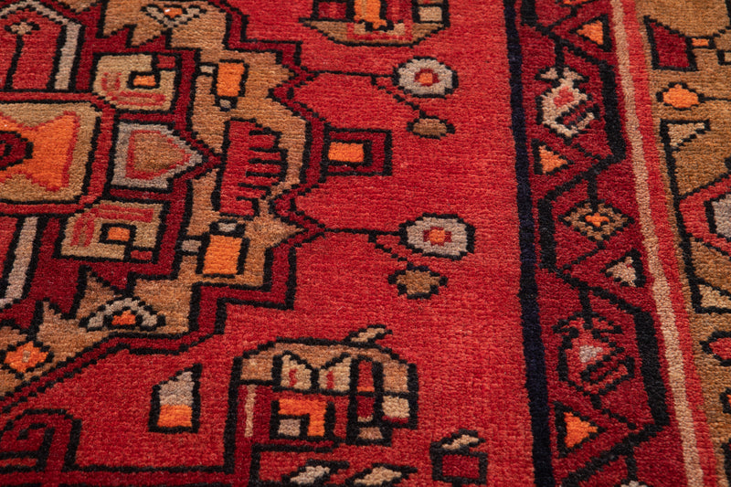 13' 6" x 3' 7" Excellent Hand-Knotted Antique Tribal Runner Rug - Yasi & Fara 