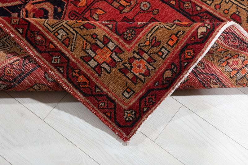 13' 6" x 3' 7" Excellent Hand-Knotted Antique Tribal Runner Rug - Yasi & Fara 