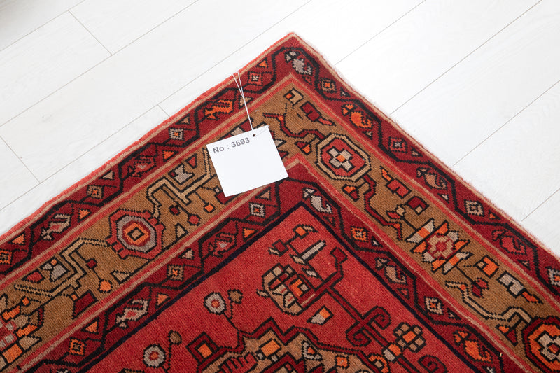 13' 6" x 3' 7" Excellent Hand-Knotted Antique Tribal Runner Rug - Yasi & Fara 