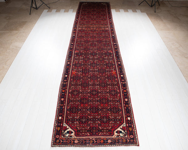17' 9" x 3' 10" Excellent Hand-Knotted Antique Collectible Tribal Runner Rug - Yasi & Fara 