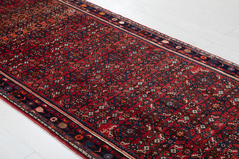 17' 9" x 3' 10" Excellent Hand-Knotted Antique Collectible Tribal Runner Rug - Yasi & Fara 