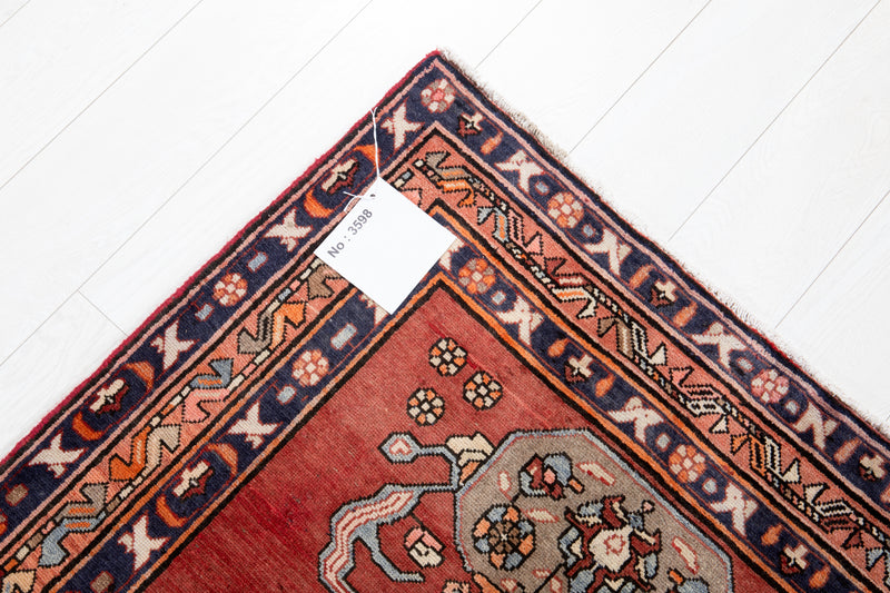 12' 8" x 3' 3" Excellent Hand-Knotted Vintage Collectible Tribal Runner Rug - Yasi & Fara 