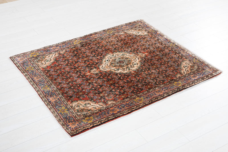 4' 10" x 3' 11" Excellent Hand-Knotted Antique Collectible Tribal Rug - Yasi & Fara 