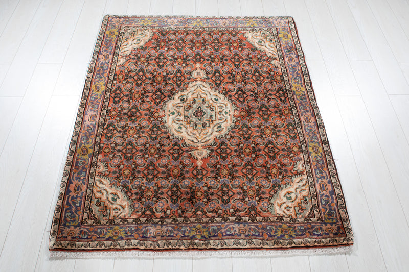 4' 10" x 3' 11" Excellent Hand-Knotted Antique Collectible Tribal Rug - Yasi & Fara 