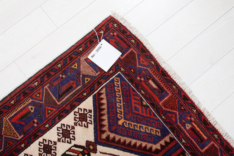 6' 2" x 4' 2" Excellent Hand-Knotted Vintage Beige Tribal Rug - Yasi & Fara 