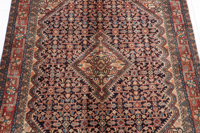 6' 11" x 4' 4" Excellent Hand-Knotted Antique Collectible Tribal Rug - Yasi & Fara 