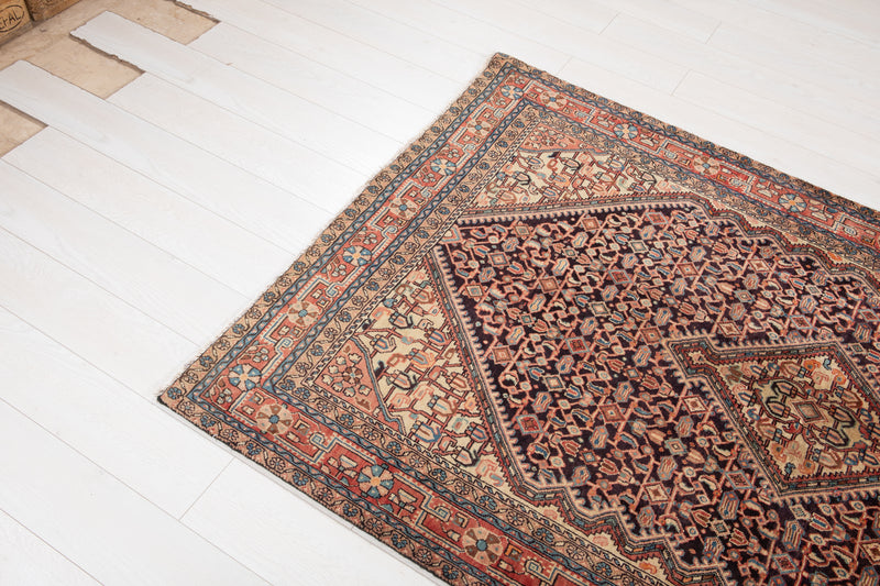 6' 11" x 4' 4" Excellent Hand-Knotted Antique Collectible Tribal Rug - Yasi & Fara 