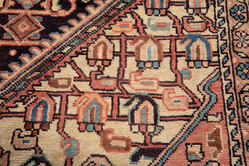 6' 11" x 4' 4" Excellent Hand-Knotted Antique Collectible Tribal Rug - Yasi & Fara 