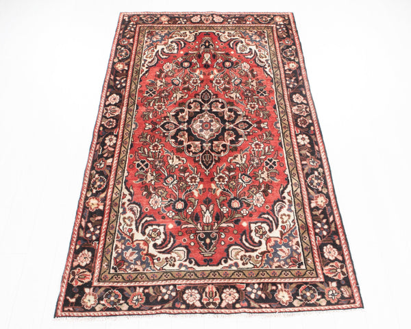 7' 8" x 4' 5" Excellent Hand-Knotted Vintage Soft Floral Tribal Rug - Yasi & Fara 