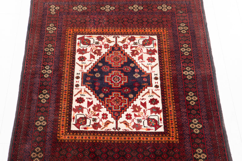 6' 7" x 3' 4" Excellent Hand-Knotted Fine Baluch Tribal Rug - Yasi & Fara 