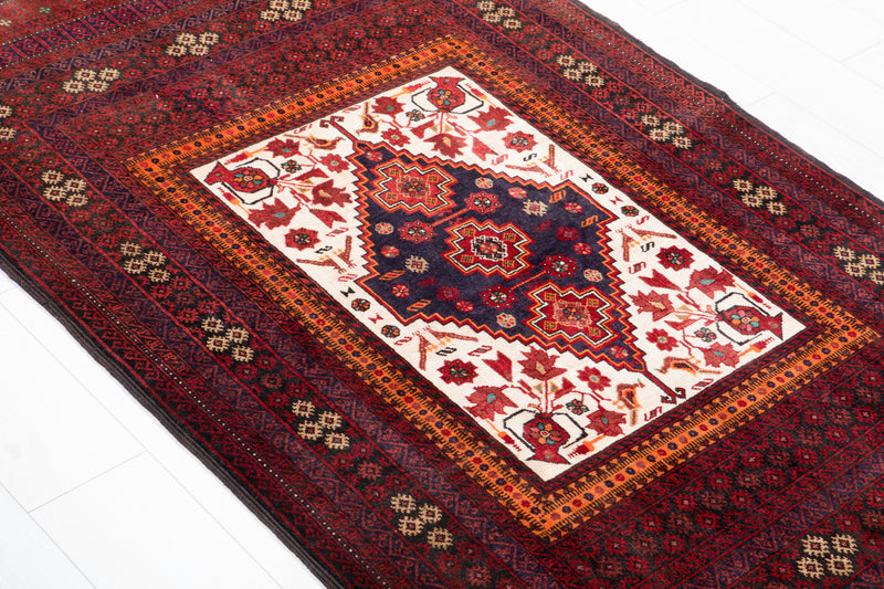 6' 7" x 3' 4" Excellent Hand-Knotted Fine Baluch Tribal Rug - Yasi & Fara 