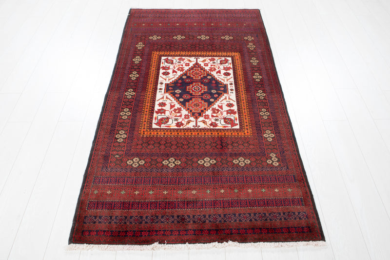 6' 7" x 3' 4" Excellent Hand-Knotted Fine Baluch Tribal Rug - Yasi & Fara 