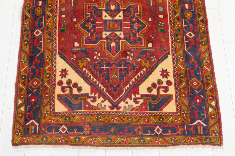 10' 5" x 3' 10" Excellent Hand-Knotted Vintage Collectible Tribal Runner Rug - Yasi & Fara 