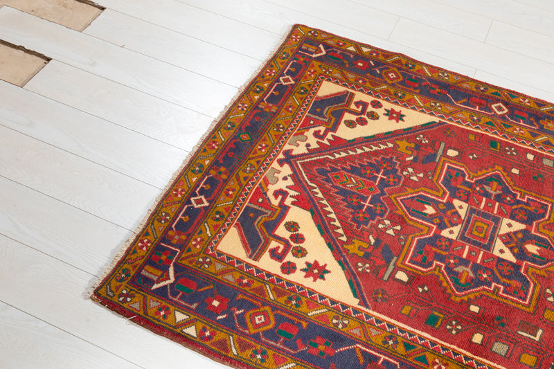 10' 5" x 3' 10" Excellent Hand-Knotted Vintage Collectible Tribal Runner Rug - Yasi & Fara 