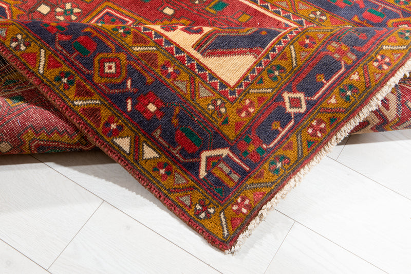 10' 5" x 3' 10" Excellent Hand-Knotted Vintage Collectible Tribal Runner Rug - Yasi & Fara 
