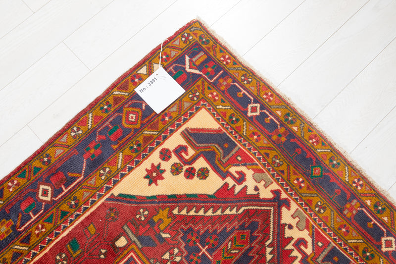 10' 5" x 3' 10" Excellent Hand-Knotted Vintage Collectible Tribal Runner Rug - Yasi & Fara 
