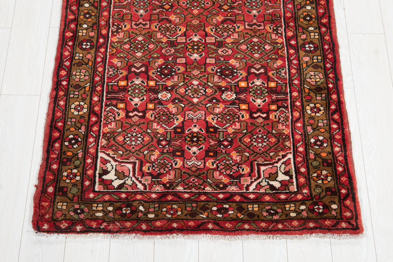 10' 7" x 3' 7" Excellent Hand-Knotted Soft Tribal Runner Rug - Yasi & Fara 