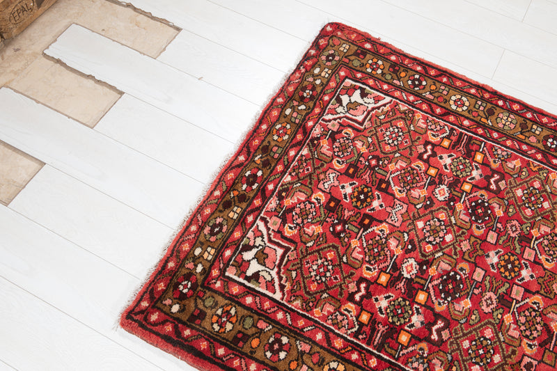 10' 7" x 3' 7" Excellent Hand-Knotted Soft Tribal Runner Rug - Yasi & Fara 