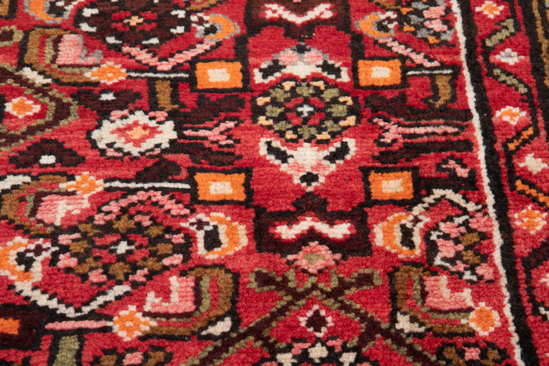 10' 7" x 3' 7" Excellent Hand-Knotted Soft Tribal Runner Rug - Yasi & Fara 