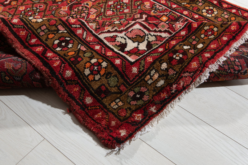 10' 7" x 3' 7" Excellent Hand-Knotted Soft Tribal Runner Rug - Yasi & Fara 