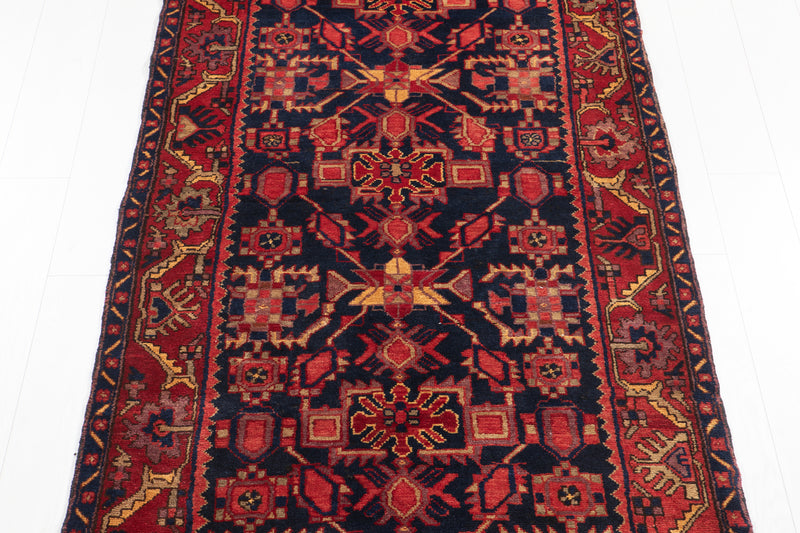13' 5" x 3' 9" Excellent Hand-Knotted Antique Collectible Tribal Runner Rug - Yasi & Fara 