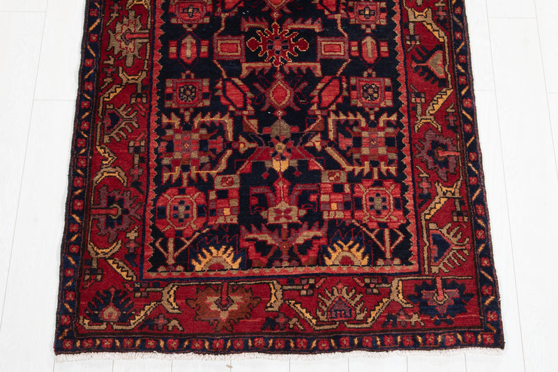 13' 5" x 3' 9" Excellent Hand-Knotted Antique Collectible Tribal Runner Rug - Yasi & Fara 