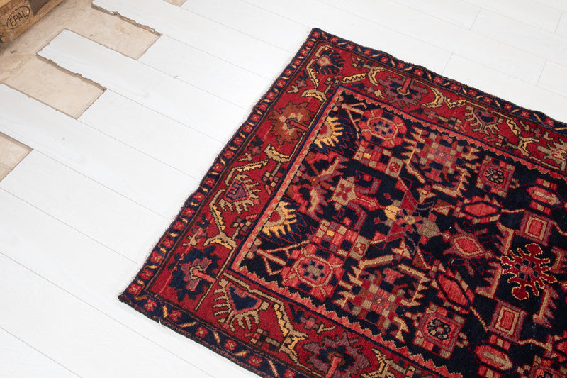 13' 5" x 3' 9" Excellent Hand-Knotted Antique Collectible Tribal Runner Rug - Yasi & Fara 