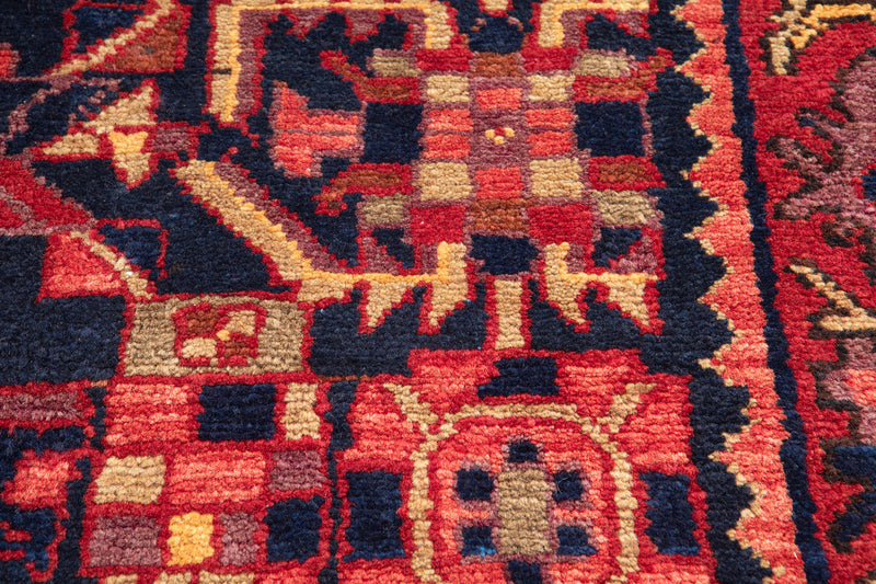13' 5" x 3' 9" Excellent Hand-Knotted Antique Collectible Tribal Runner Rug - Yasi & Fara 