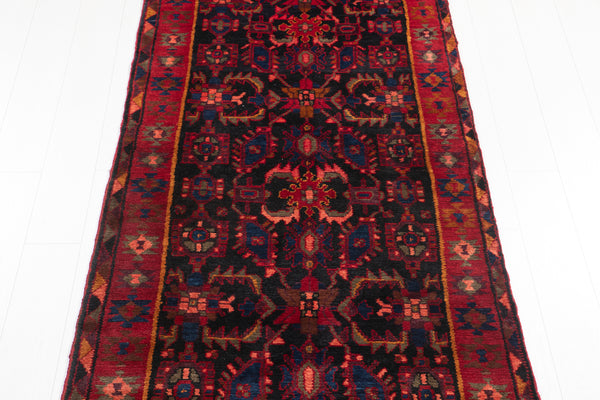13' 10" x 3' 5" Excellent Hand-Knotted Antique Collectible Tribal Runner Rug - Yasi & Fara 