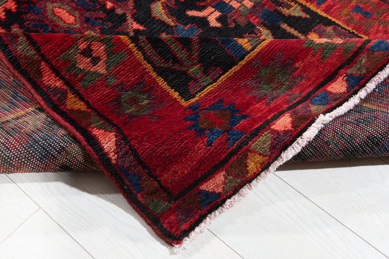 13' 10" x 3' 5" Excellent Hand-Knotted Antique Collectible Tribal Runner Rug - Yasi & Fara 