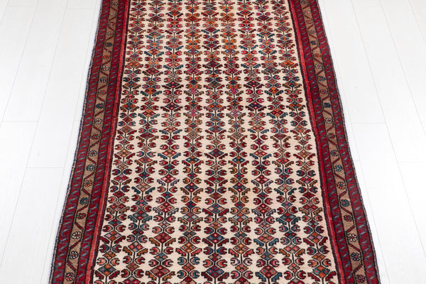 13' 4" x 3' 8" Excellent Hand-Knotted Antique Collectible Tribal Runner Rug - Yasi & Fara 