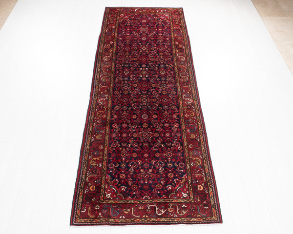 10' 1" x 3' 7" Excellent Hand-Knotted Vintage Collectible Tribal Runner Rug - Yasi & Fara 