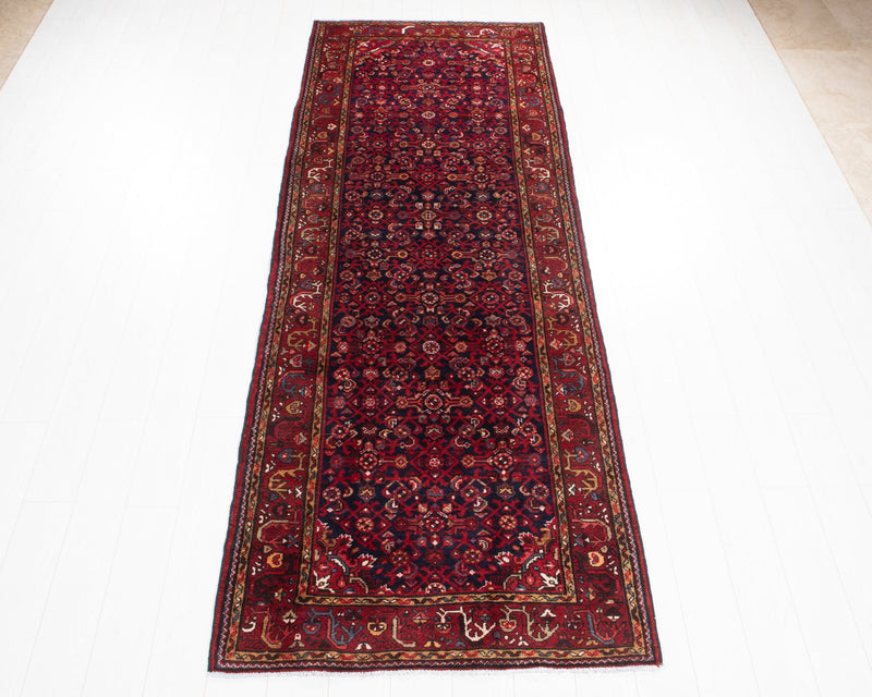10' 1" x 3' 7" Excellent Hand-Knotted Vintage Collectible Tribal Runner Rug - Yasi & Fara 