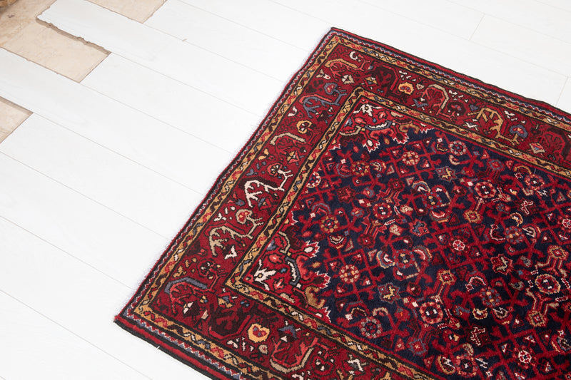 10' 1" x 3' 7" Excellent Hand-Knotted Vintage Collectible Tribal Runner Rug - Yasi & Fara 