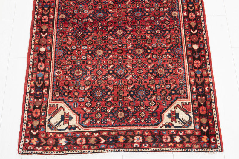 14' 2" x 3' 10" Excellent Hand-Knotted Collectible Vintage Tribal Runner Rug - Yasi & Fara 