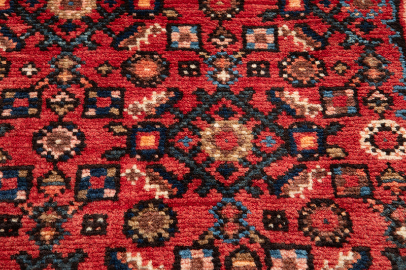 14' 2" x 3' 10" Excellent Hand-Knotted Collectible Vintage Tribal Runner Rug - Yasi & Fara 