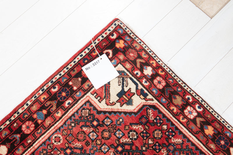 14' 2" x 3' 10" Excellent Hand-Knotted Collectible Vintage Tribal Runner Rug - Yasi & Fara 