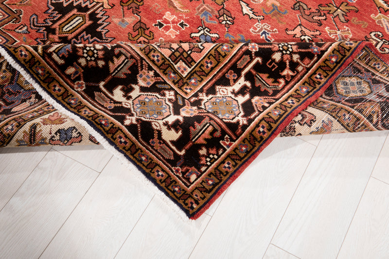9' 8" x 7' 2" Excellent Hand-Knotted Vintage Geometric Tribal Area Rug - Yasi & Fara 