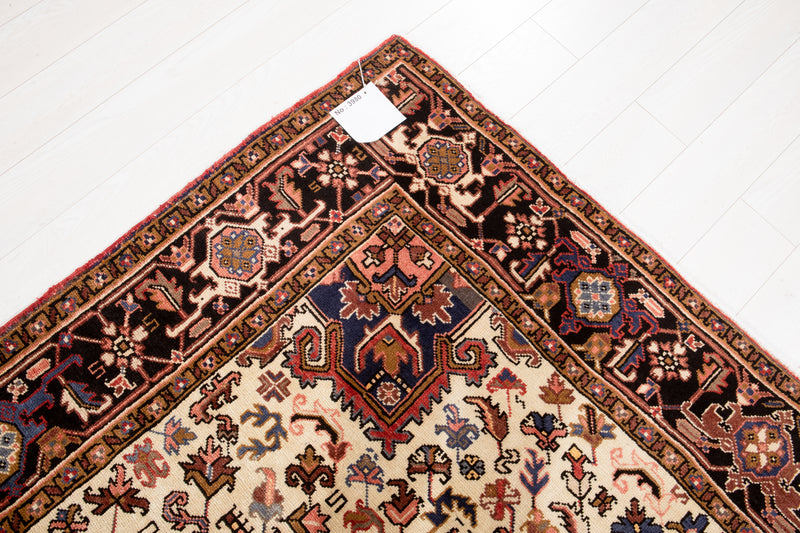 9' 8" x 7' 2" Excellent Hand-Knotted Vintage Geometric Tribal Area Rug - Yasi & Fara 