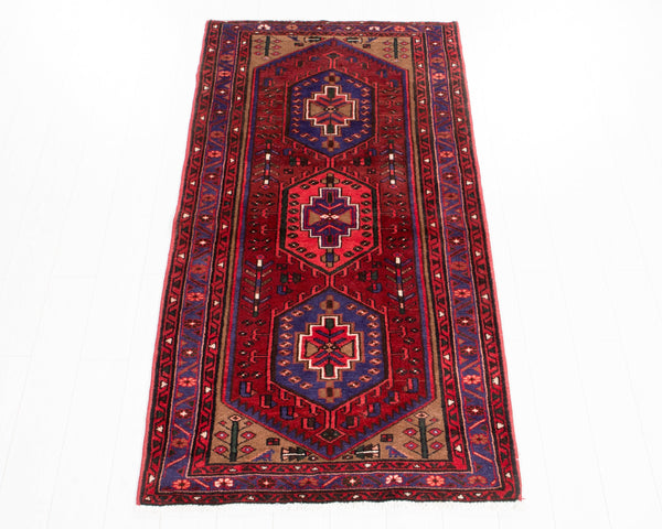 6' 5" x 3' 5" Excellent Hand-Knotted Vintage Soft Tribal Rug - Yasi & Fara 