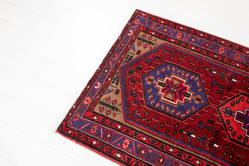 6' 5" x 3' 5" Excellent Hand-Knotted Vintage Soft Tribal Rug - Yasi & Fara 
