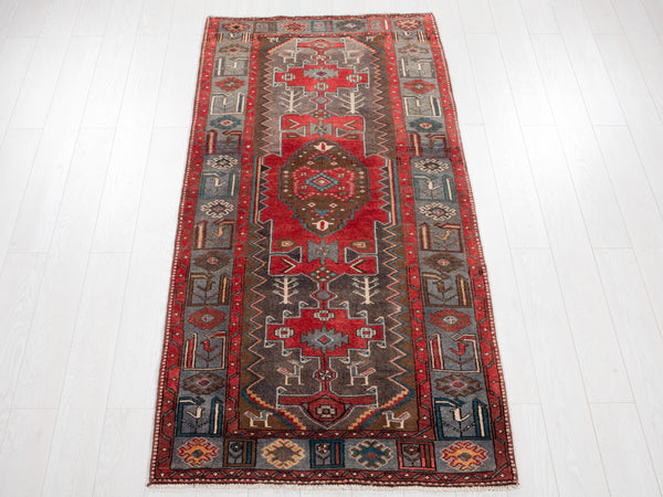 7' 2" x 3' 6" Excellent Hand-Knotted Vintage Tribal Rug - Yasi & Fara 