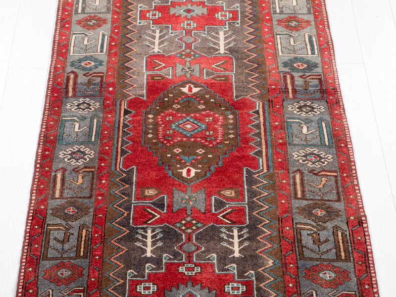 7' 2" x 3' 6" Excellent Hand-Knotted Vintage Tribal Rug - Yasi & Fara 