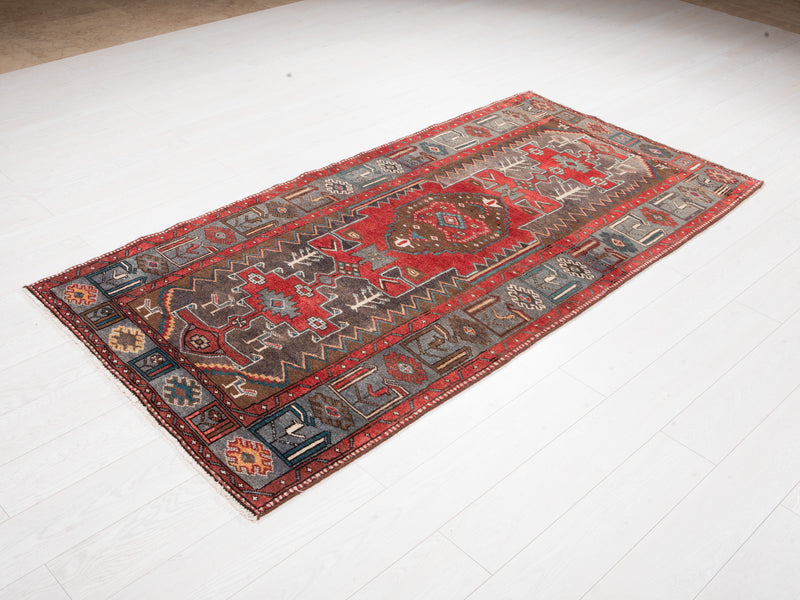 7' 2" x 3' 6" Excellent Hand-Knotted Vintage Tribal Rug - Yasi & Fara 