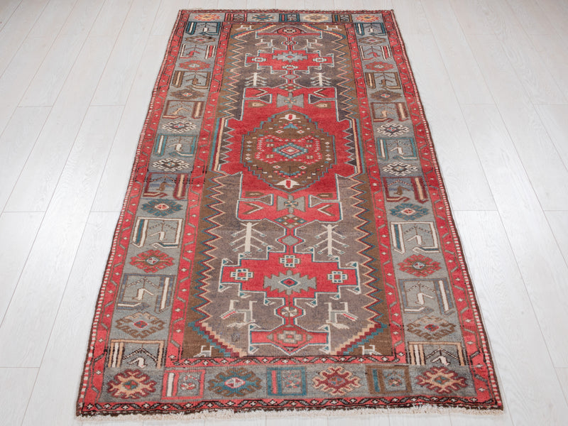 7' 2" x 3' 6" Excellent Hand-Knotted Vintage Tribal Rug - Yasi & Fara 