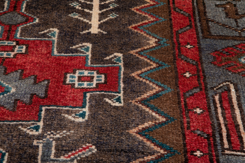 7' 2" x 3' 6" Excellent Hand-Knotted Vintage Tribal Rug - Yasi & Fara 