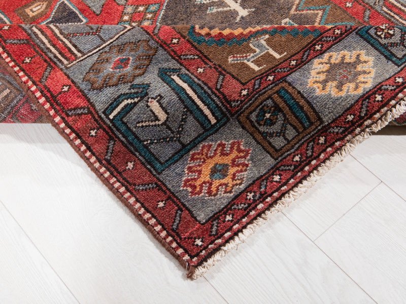 7' 2" x 3' 6" Excellent Hand-Knotted Vintage Tribal Rug - Yasi & Fara 