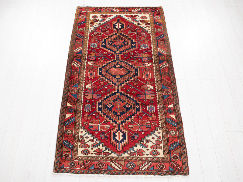 7' x 3' 9" Excellent Hand-Knotted Collectible Vintage Tribal Rug - Yasi & Fara 