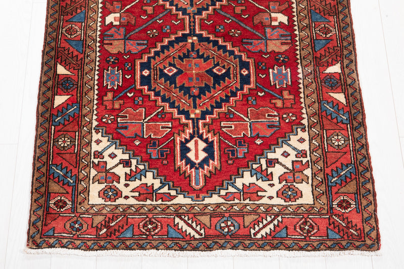 7' x 3' 9" Excellent Hand-Knotted Collectible Vintage Tribal Rug - Yasi & Fara 