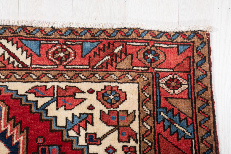 7' x 3' 9" Excellent Hand-Knotted Collectible Vintage Tribal Rug - Yasi & Fara 